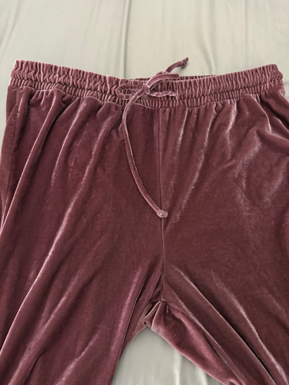 Fashion Nova Velvet Hooded Lounge Set - Dusty Rose - Picture 6 of 11
